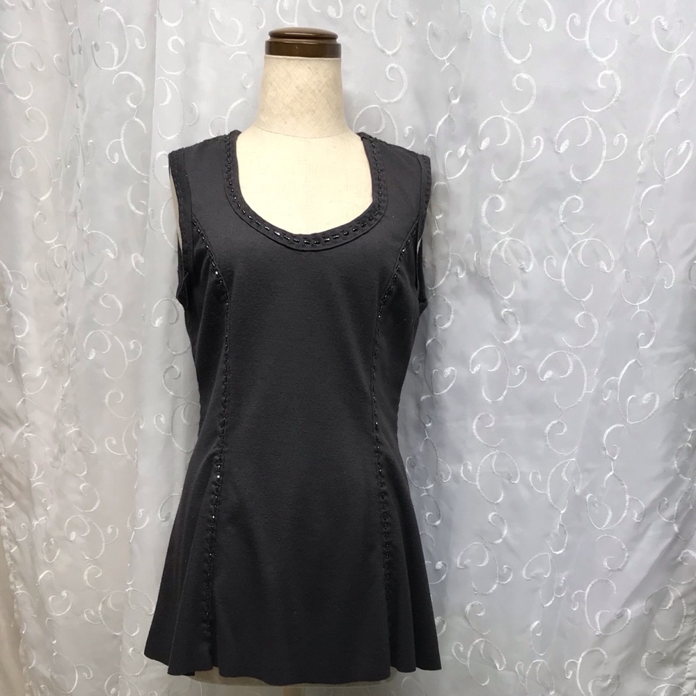 Handmade brown knit tunic